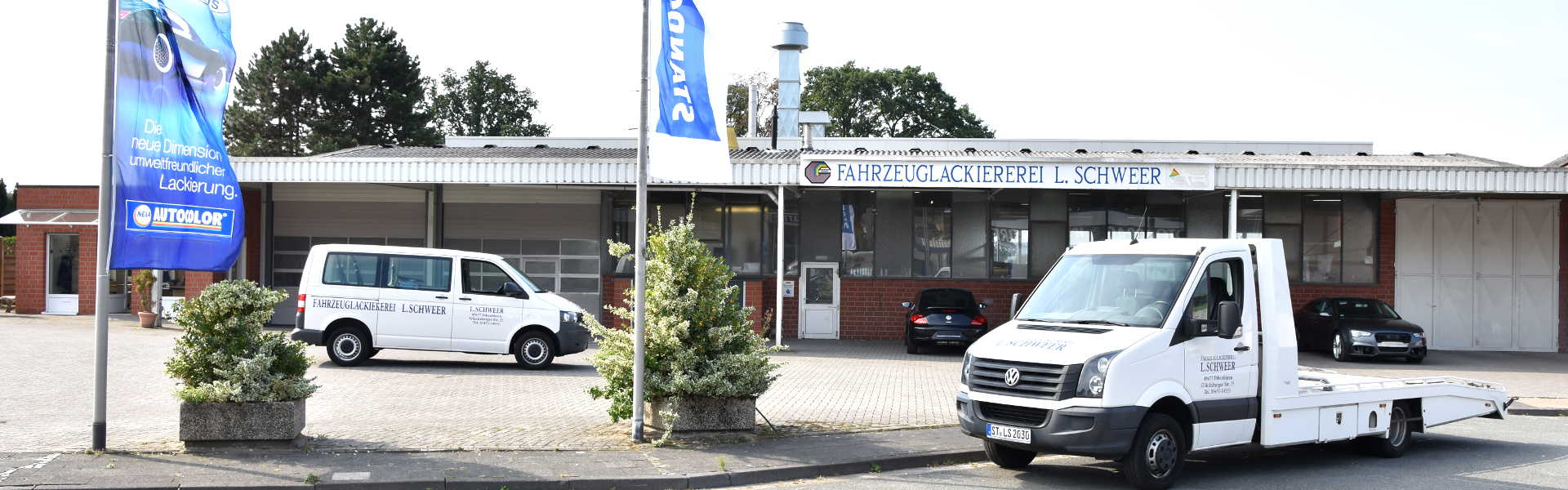 Firmengelände der Autolackiererei Schweer GmbH, Glücksburger Straße 25, Ibbenbüren